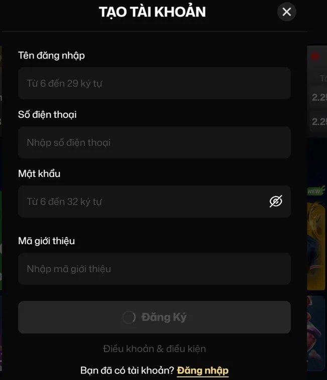 Đăng ký VaoBet Ngay Hôm Nay Để Nhận Phần Thưởng Chào Mừng Giá Trị Cực Khủng