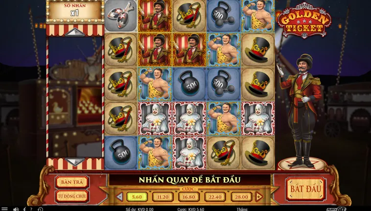 Chinh Phục Tấm Vé Vàng Tại Game Nhanh Golden Ticket VaoBet Đỉnh Cao