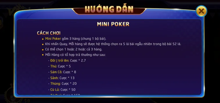 Trải Nghiệm Siêu Phẩm Table Game Mini Poker Tại Vaobet Đỉnh Cao Sức Hút