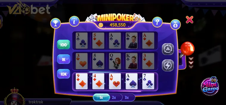 Trải Nghiệm Siêu Phẩm Table Game Mini Poker Tại Vaobet Đỉnh Cao Sức Hút