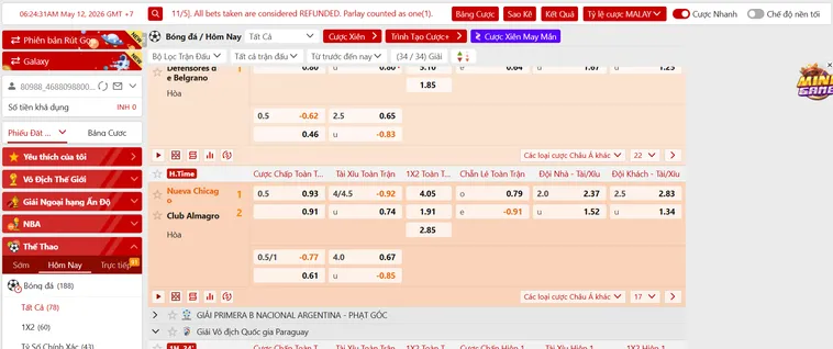 Hướng Dẫn Cách Chơi Thể Thao SABA Sports Tại VaoBet Chinh Phục Mọi Thử Thách Đỉnh Cao