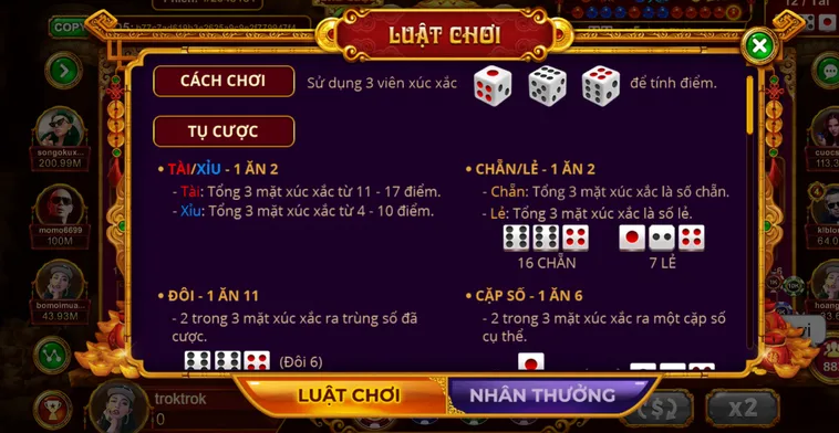 Chinh Phục Siêu Phẩm Table Game Sicbo Tài Phú Tại Vaobet Hấp Dẫn